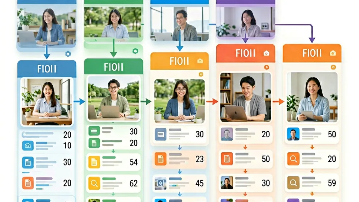 17se内容聚合栏目分区示意图，展示多个细分频道的排列与导航逻辑